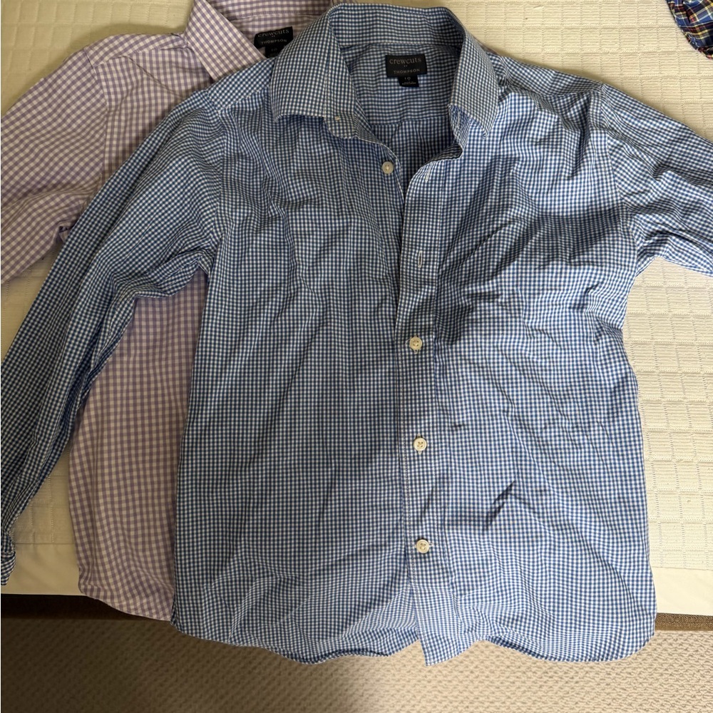 TWO PACK Crewcuts “Thompson” boys checkered button downs